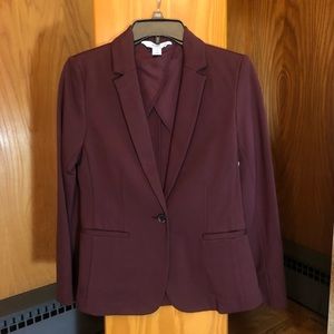 OLD NAVY burgundy blazer NEW W TAGS